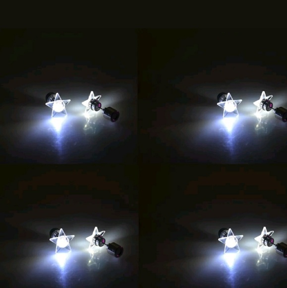 LED CLUB EARRINGS *CLUBBING DANCING PARTY light up studs - Picture 6 of 10